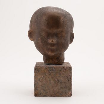 Göran Lange, skulptur, brons, 1991, signerad 2/3.