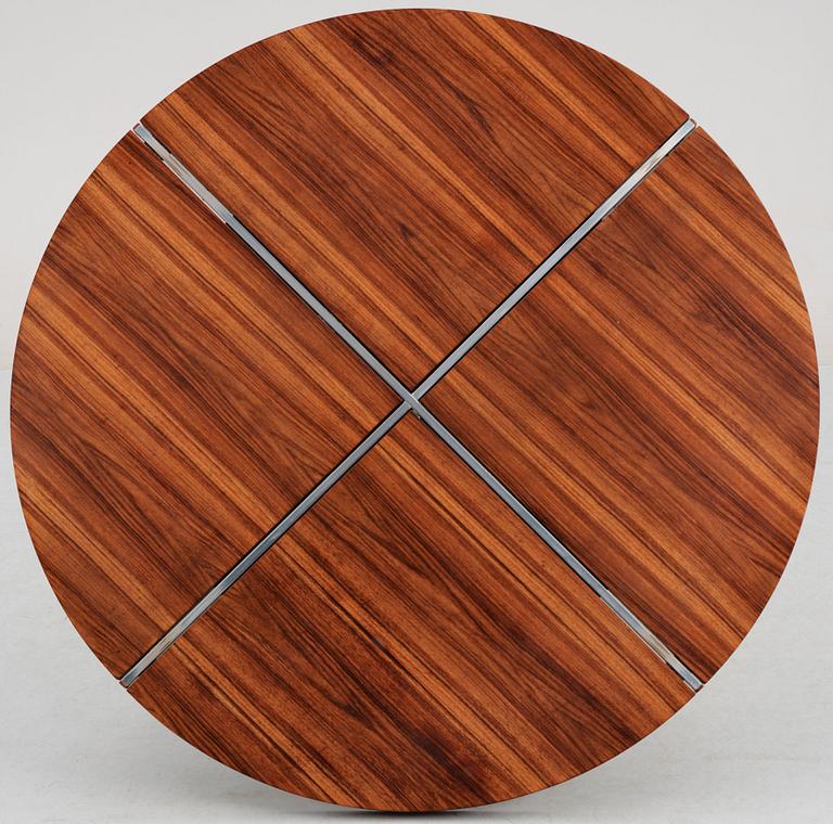 A rosewood dining table, attributed to Preben Fabricius & Jørgen Kastholm, Denmark 1960's.