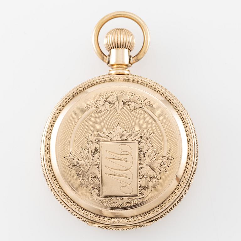 Elgin, pocket watch, hunter, 54 mm.