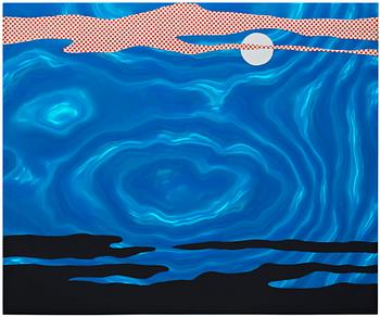 Roy Lichtenstein, "Moonscape" from "11 Pop Artists, Volume I".