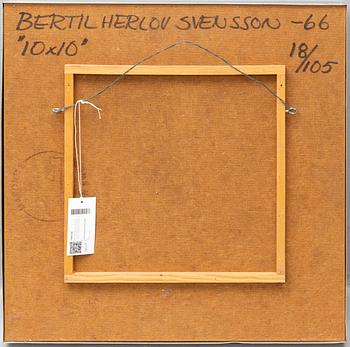 BERTIL HERLOW SVENSSON, sculpture in aluminium, signed and dated -66 and numbered 18/105 on verso.