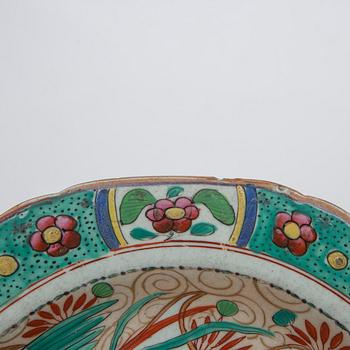 Tallrikar, 4 st, Kina, Qianlong (1736-95).