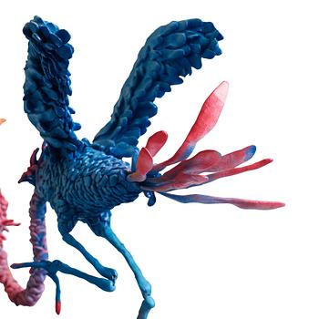 Nathalie Djurberg & Hans Berg, "One Last Trip to the Underworld (Strawberry Red and Blue)".