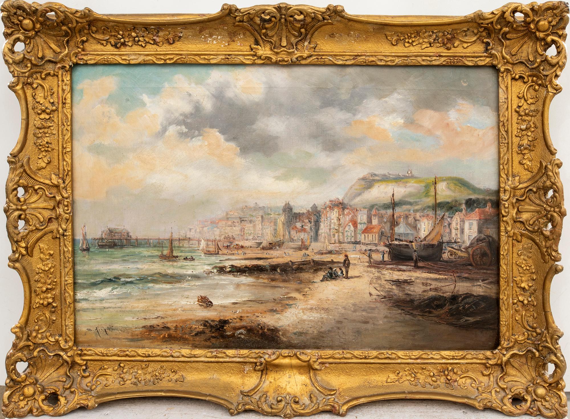 S.A Galton, oil on canvas, signed.