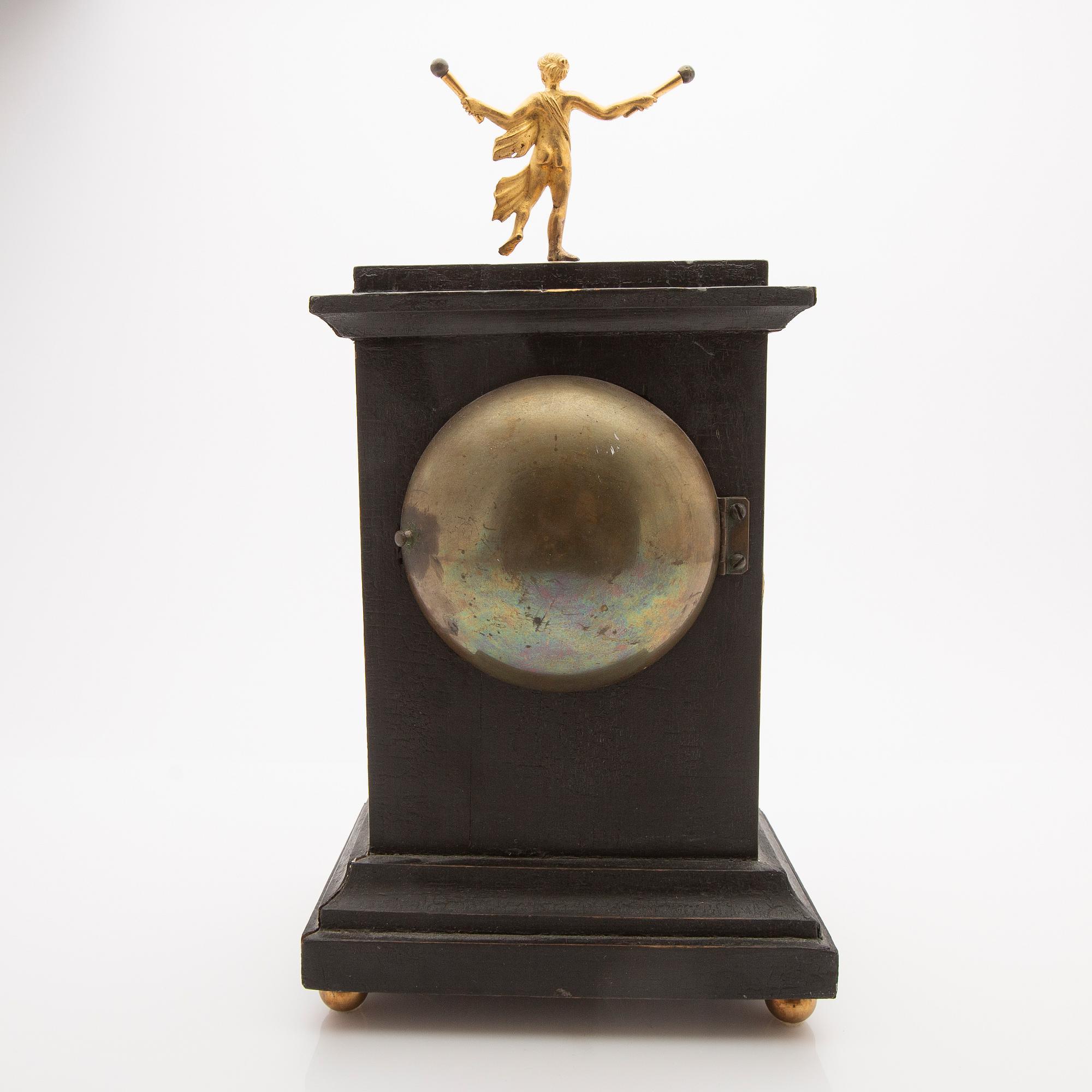 Table pendulum clock, by Johan Erik Callerström, clockmaker from 1817 in Stockholm, Empire, 19th century.