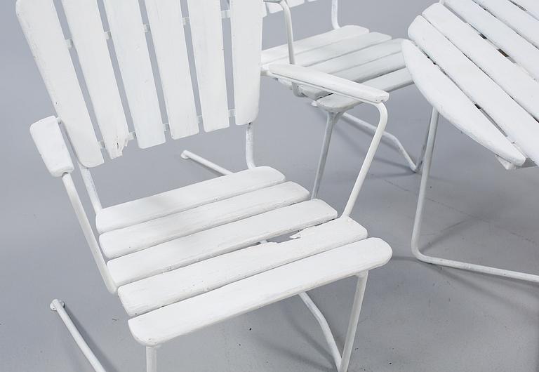 TRÄDGÅRDSGRUPP, 5 delar, 1900-talets andra hälft.