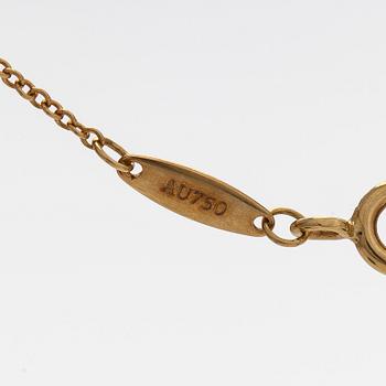 Tiffany & Co, Elsa Peretti, kaulakoru, "Diamonds by the Yard", 18K kultaa ja briljanttihiottu timantti.