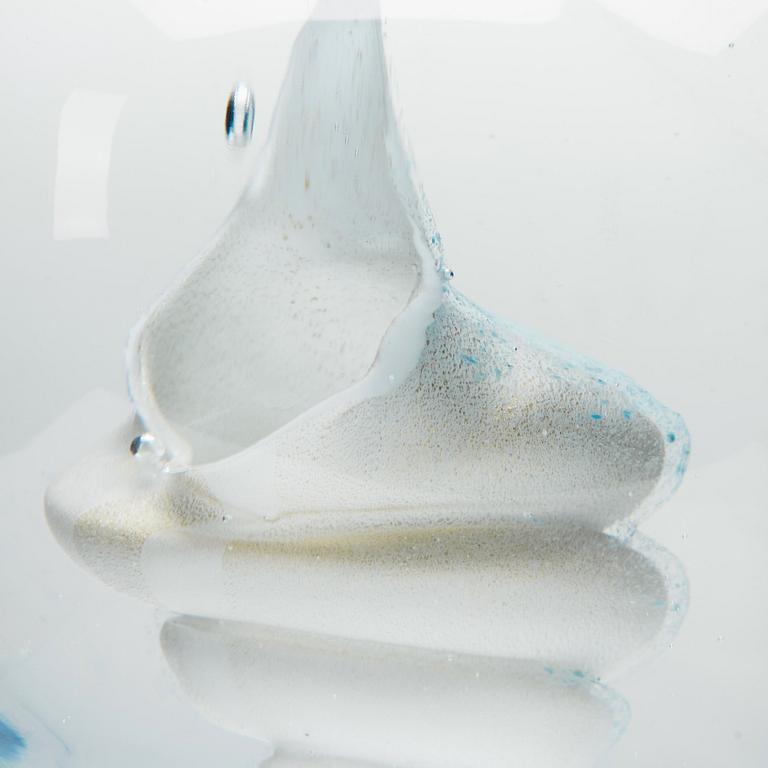 Gunilla Kihlgren, and Pino Signoretto, a glass sculpture, Murano, Italy 2003.
