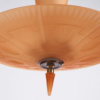 Harald Notini, a ceiling lamp, model "6544", Arvid Böhlmarks Lampfabrik, Sweden 1930s.