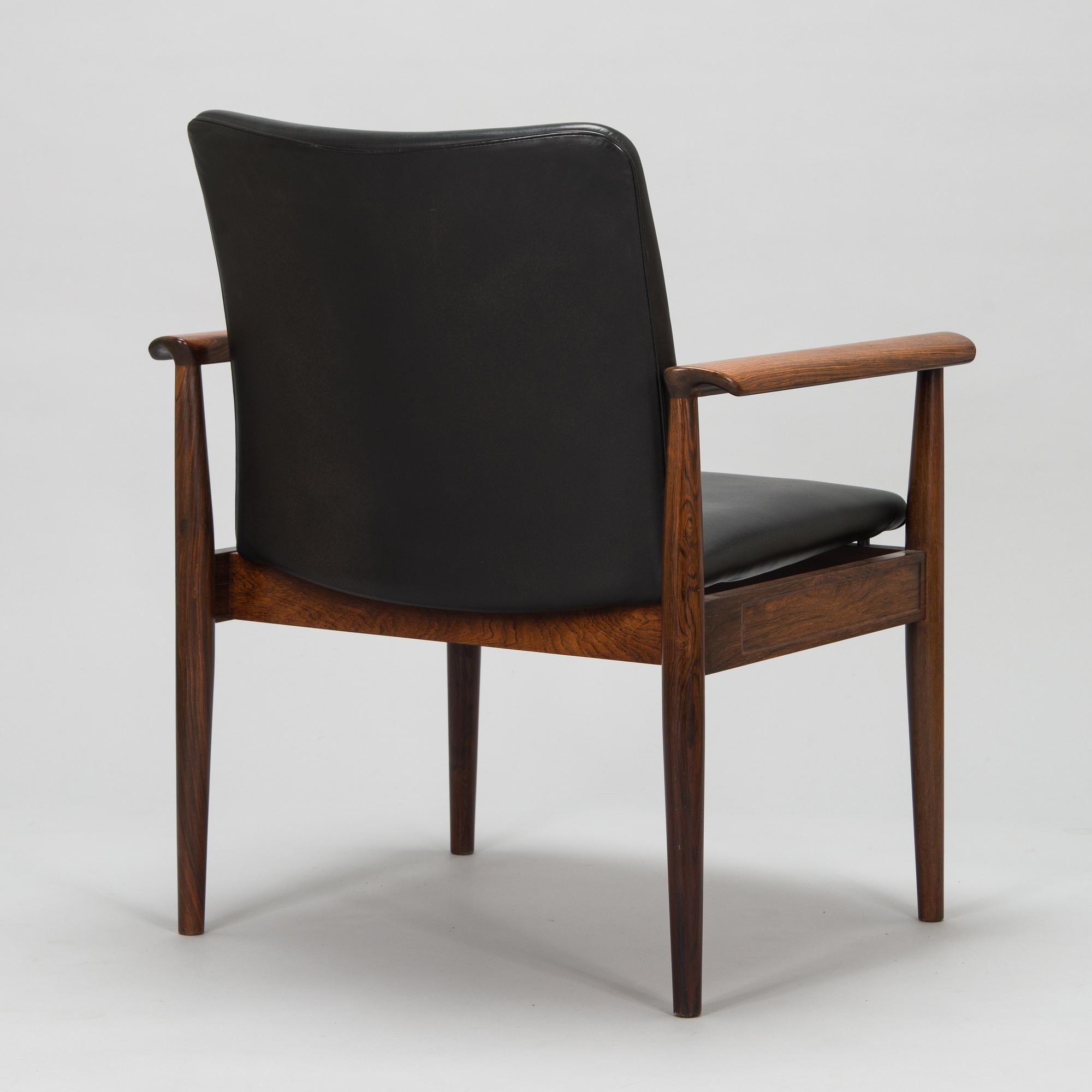 A 'Diplomat' armchair by Finn Juhl, France & Sons, Denmark. Designed 1961.