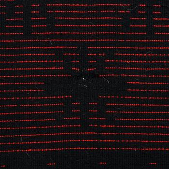A late 19th Century Finnish folkart long pile ryijy-rug. Circa 190 x 145 cm.