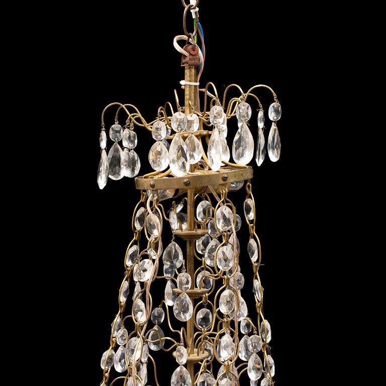 CHANDELIER, gustavian style, mid 20th century.