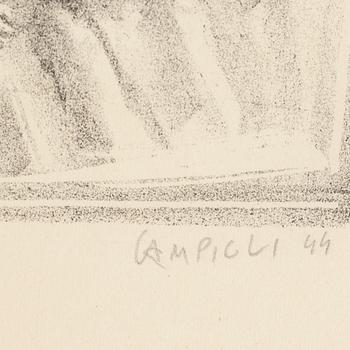 MASSIMO CAMPIGLI, lithograph, signed and numbered 3/20, daterad -44.