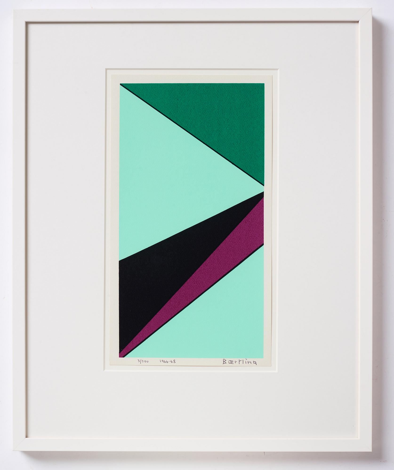 Olle Baertling, silkscreen in colours, 1966-68, signed 3/300.