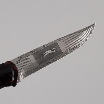 Patrik Nilsson & Mattias Styrefors, knife, "Dragon Knife", signed and dated 2017.