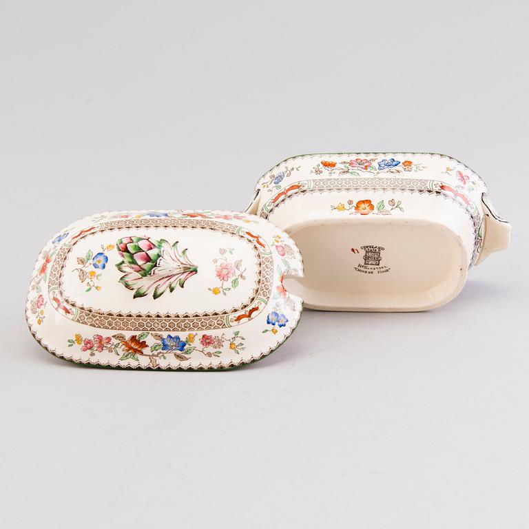 A 132-piece set of 'Chinese Rose' tableware, Copeland Spode, England 1930s.