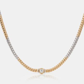 1089. A circa 2.35 ct brilliant-cut diamond necklace.
