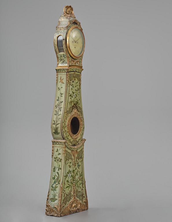 A rococo longcase clock by P. Ernst (watchmaker in Stockholm 1753-84).