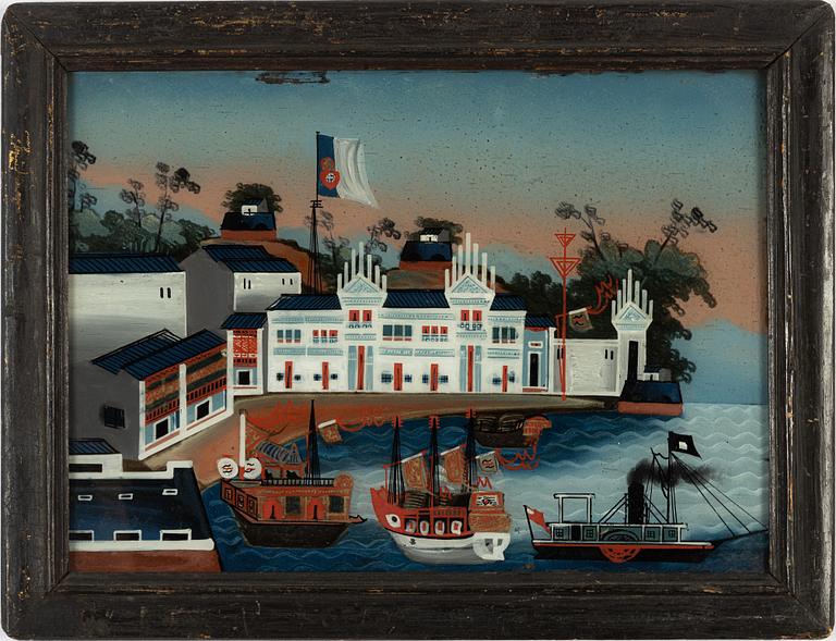 Glasmålning, Kina, 1900-tal.