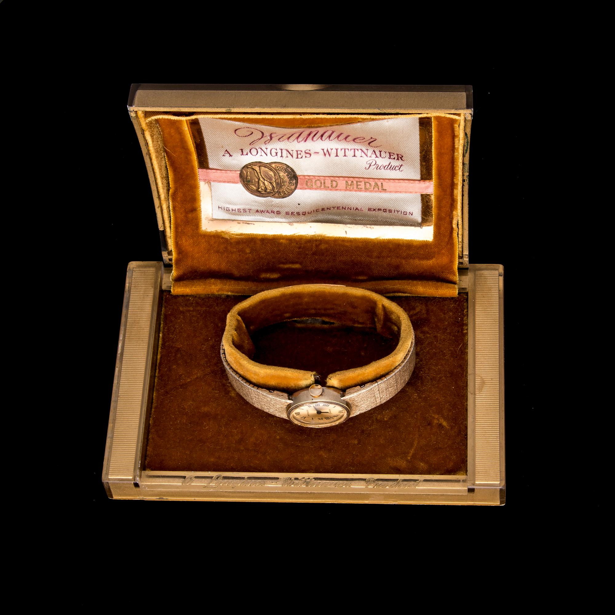 DAMARMBANDSUR, guld på stål, Longines Wittnauer.