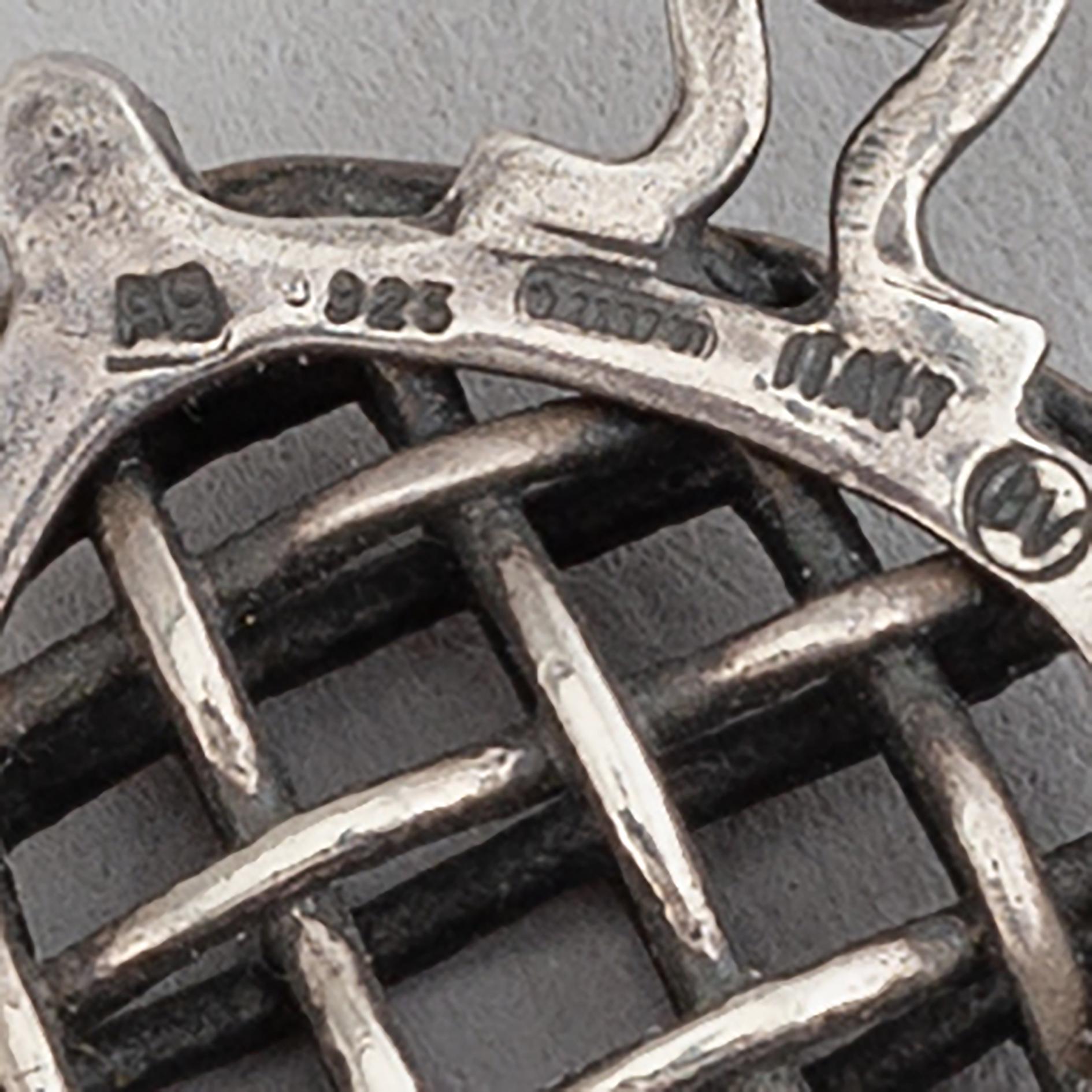 Bottega Veneta, ring och örhängen, sterlingsilver, Italien.