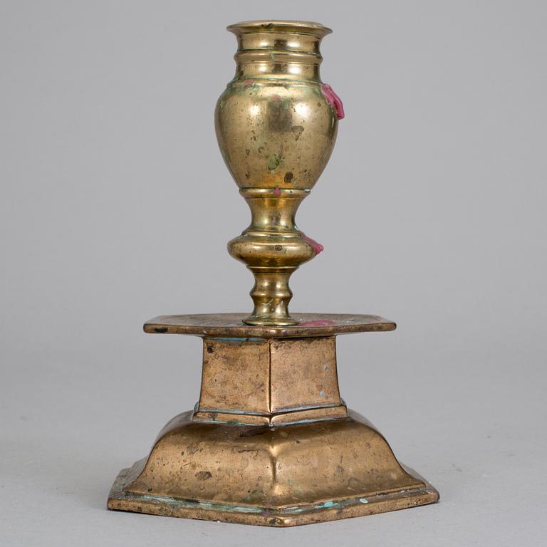 LJUSSTAKE, mässing, barock.