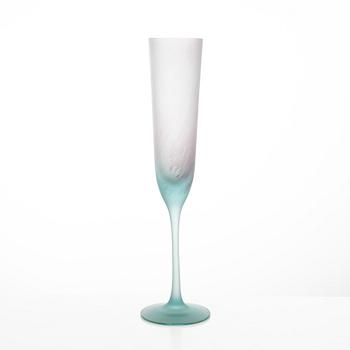 Oiva Toikka, pokaler, 3 st, glas, "Paletti", Nuutajärvi, Finland.