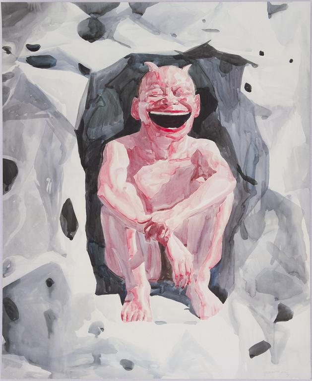 Yue Minjun, "Untitled (Smile-ism No. 18)".