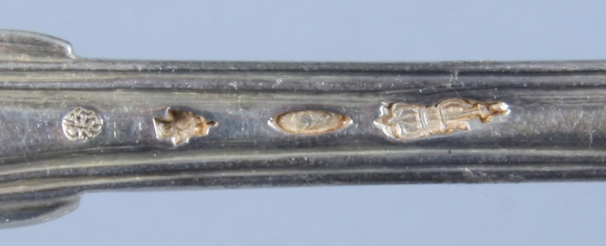 BESTICK, 38 delar, silver, Frankrike 1800/1900-tal.