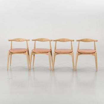 HANS J. WEGNER, chairs 4 st, "CH 20", for Carl Hansen & Søn.