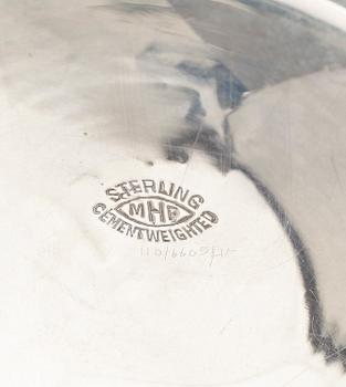 LJUSSTAKAR, ett par, sterlingsilver, M. Fred Hirsch, USA, 1900-talets första hälft.