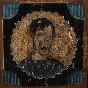 A cabinet, probably Johannes Fundberg, Dalsland, first half of the 19th Century.