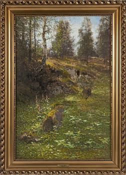 Severin Nilson, oil on canvas, signed.