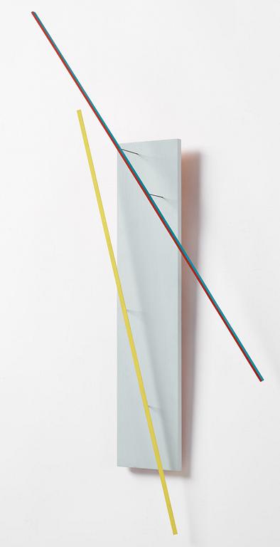 Axel Knipschild, blandteknik/väggobjekt. Signerad och daterad 1976 a tergo.