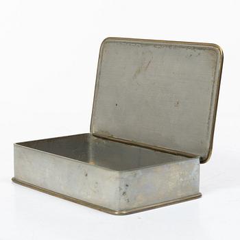 Estrid Ericson, askar, ett par, tenn, modell A1022 samt 364, Firma Svenskt Tenn, Stockholm 1949.