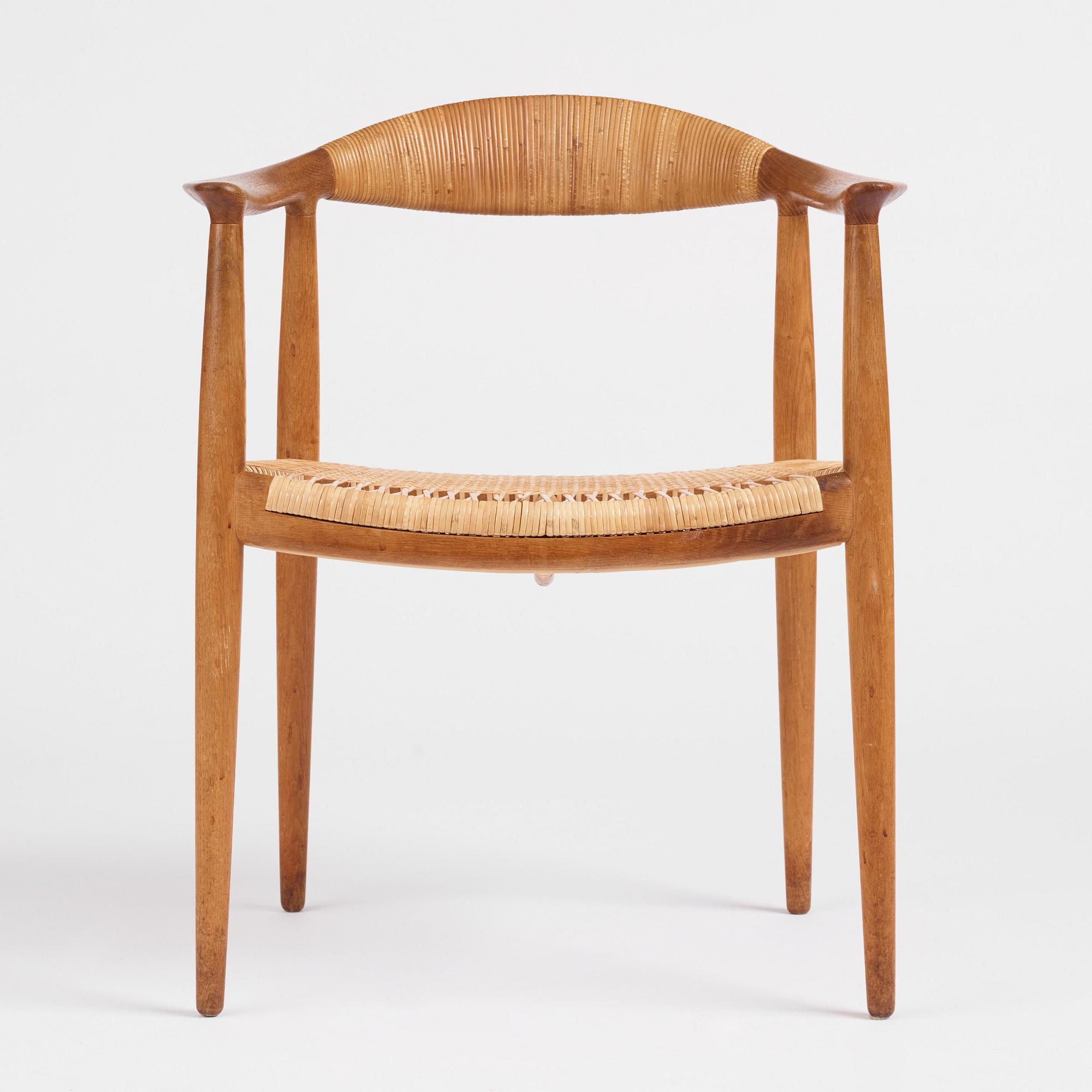 Hans J. Wegner, karmstol, "The Chair" modell "JH 501", Johannes Hansen, Danmark 1950-60-tal.