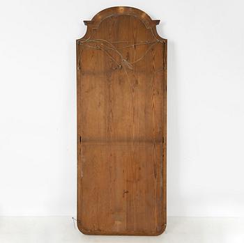 A mahogany mirror, around 1900.