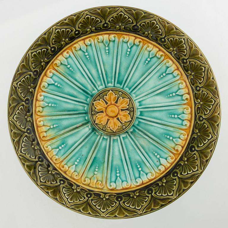 Two footed bowls Rörstrand, Art Nouveau early 20th century.