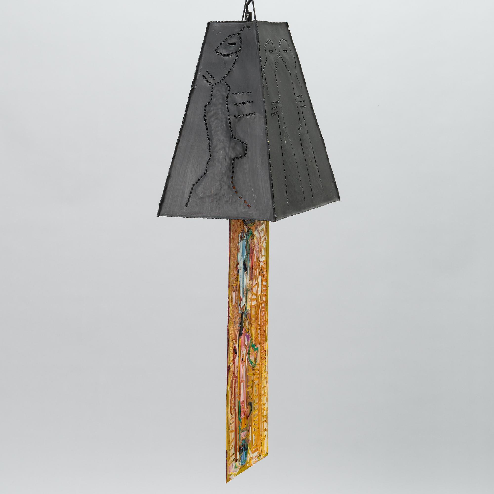 SOILE YLI-MÄYRY, lampskulptur, signerad Soile Yli-Mäyry 2001.