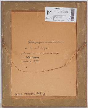 Fernand Léger After, "Le coquillage" pochoir, partly hand coloured by Erik Olson.