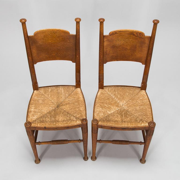 William Birch, Four early 20th century English chairs.