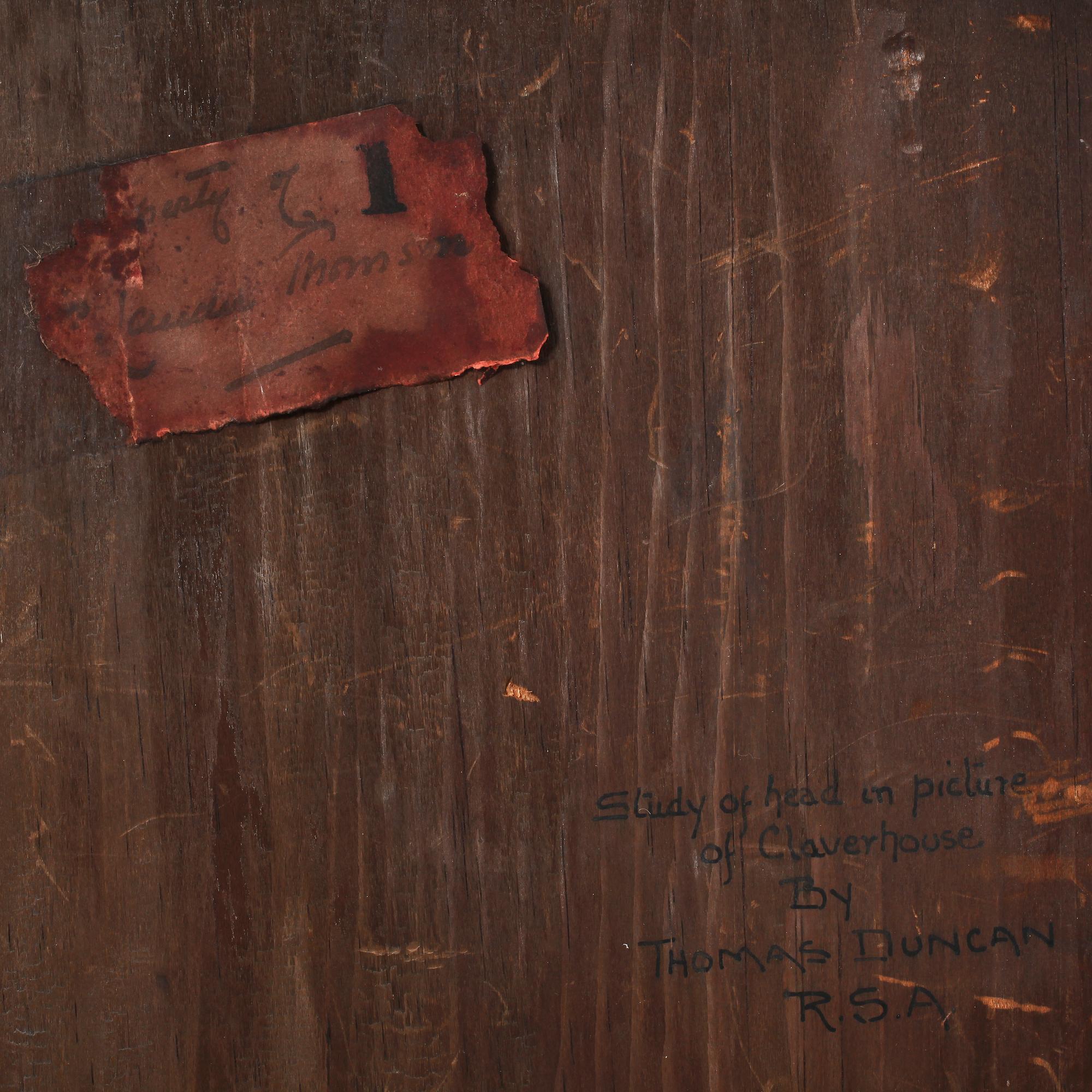 THOMAS DUNCAN, tillskriven, olja på papp, osign.