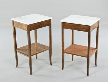 SÄNGBORD, ett par, 1900-talets mitt.