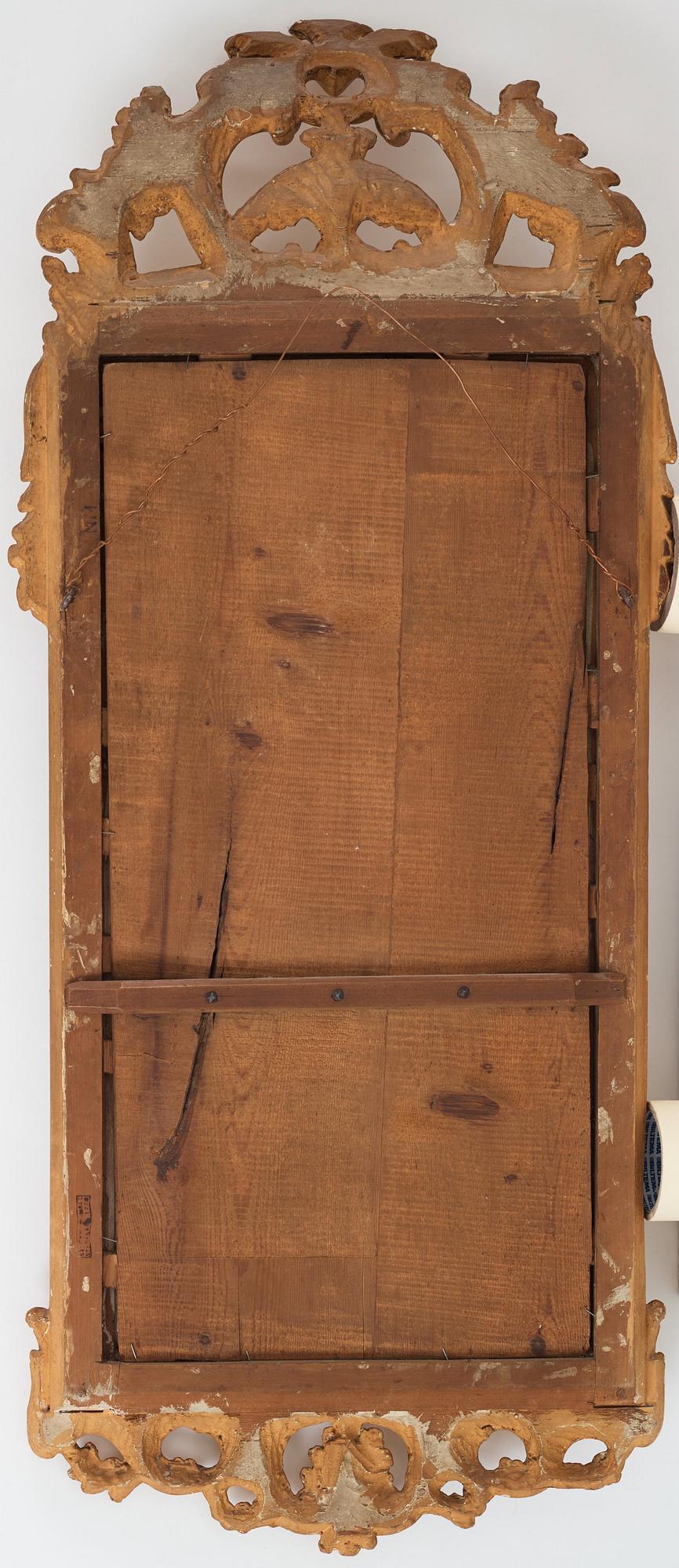 SPEGEL, av Niclas Meunier, Stockholm (verksam 1754-1797), Rokoko.