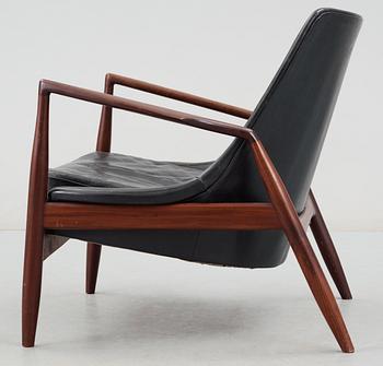 An Ib Kofod Larsen "Sälen" teak easy chair by Olof Person, Jönköping, Sweden.