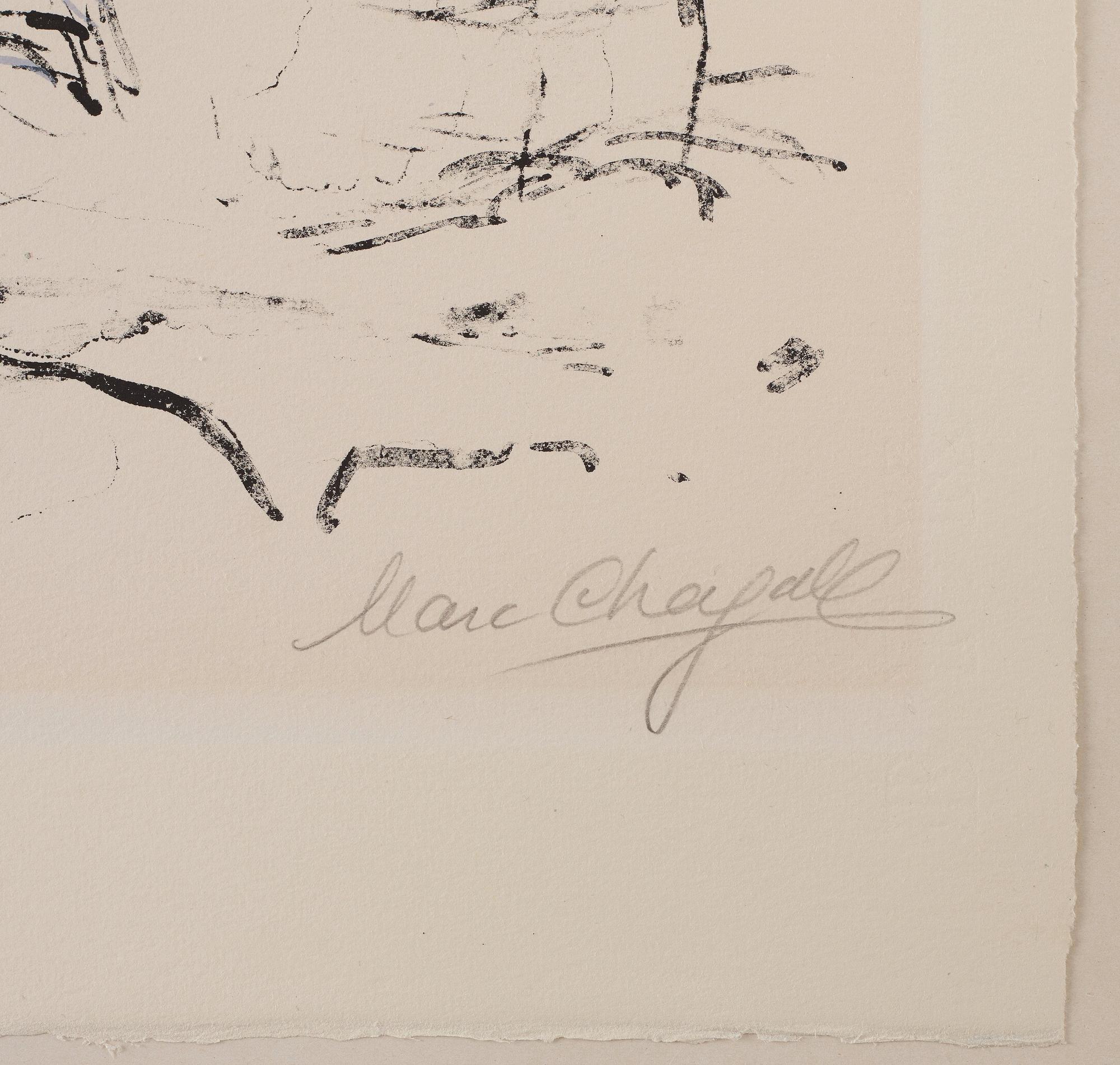 MARC CHAGALL, färglitografi, 1964, signerad med blyerts och numrerad 6/50.