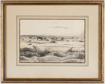 Nils Kreuger · NILS KREUGER, blandteknik, signerad, daterad 1899