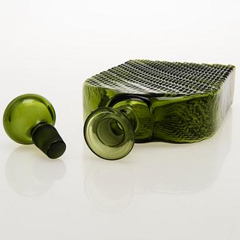 NANNY STILL, set of nine Flindari drinking glasses with a carafe by Riihimäen Lasi Oy.