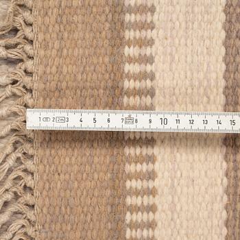 A carpet, double weave, ca 235-237 x 165-166 cm, signed ML (according to the owner Margareta Lundahl).