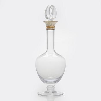 Cartier, A late 20th century wine carafe, France.